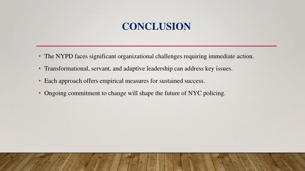conclusion