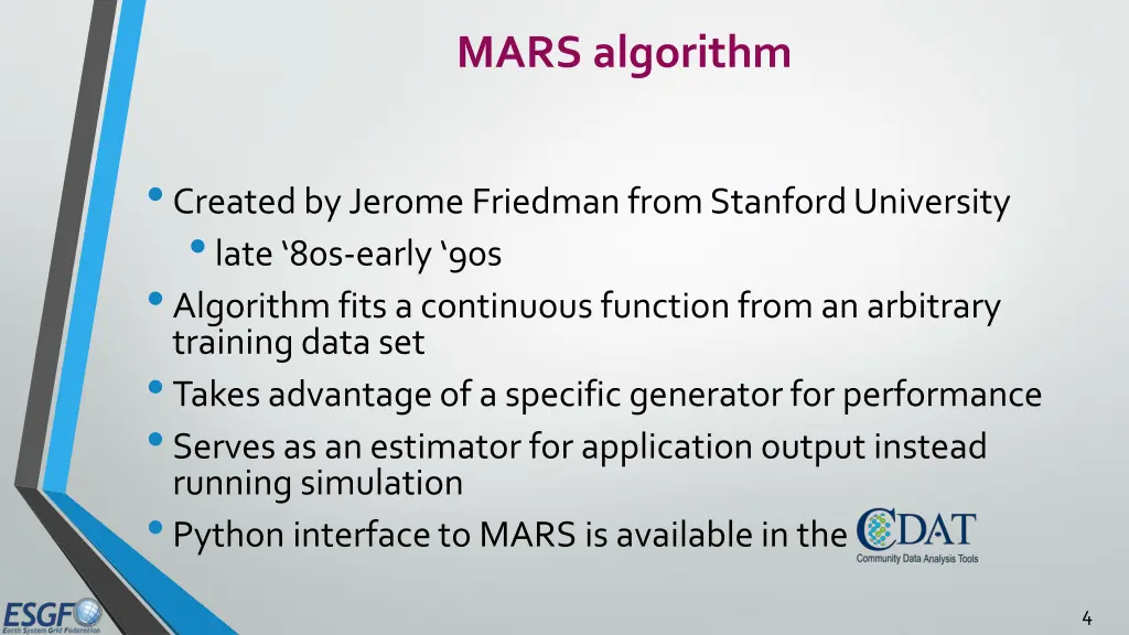 mars algorithm