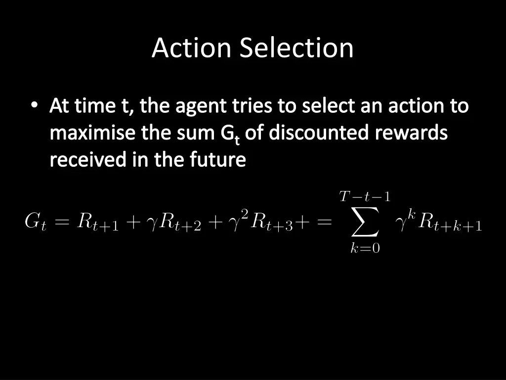 action selection