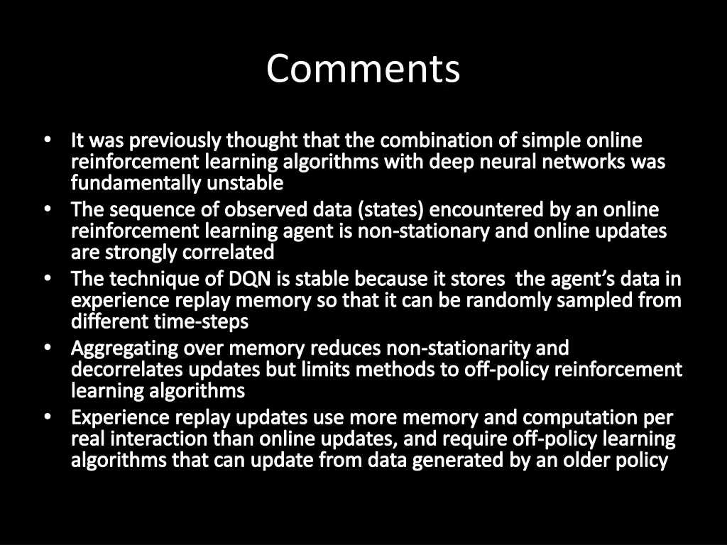 comments