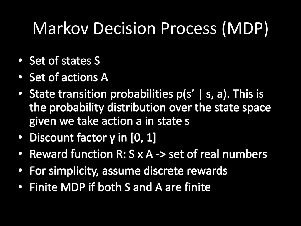 markov decision process mdp