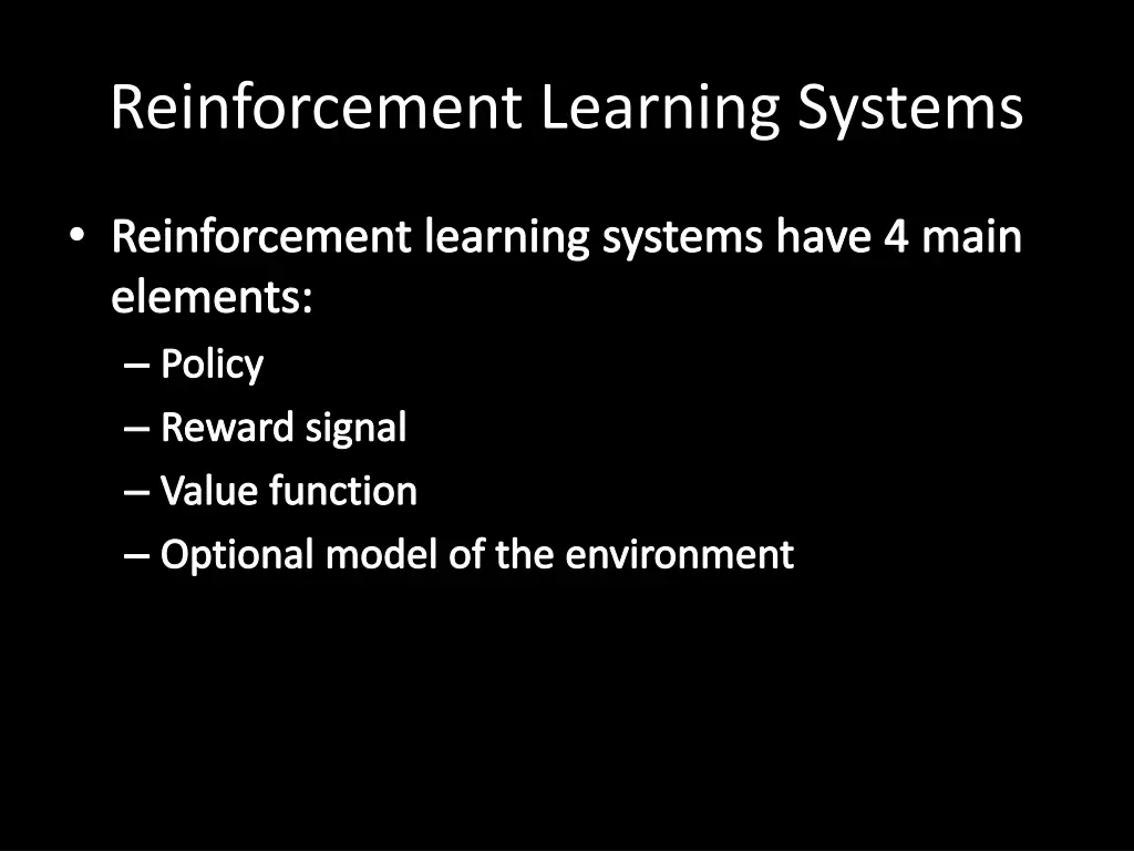 reinforcement learning systems