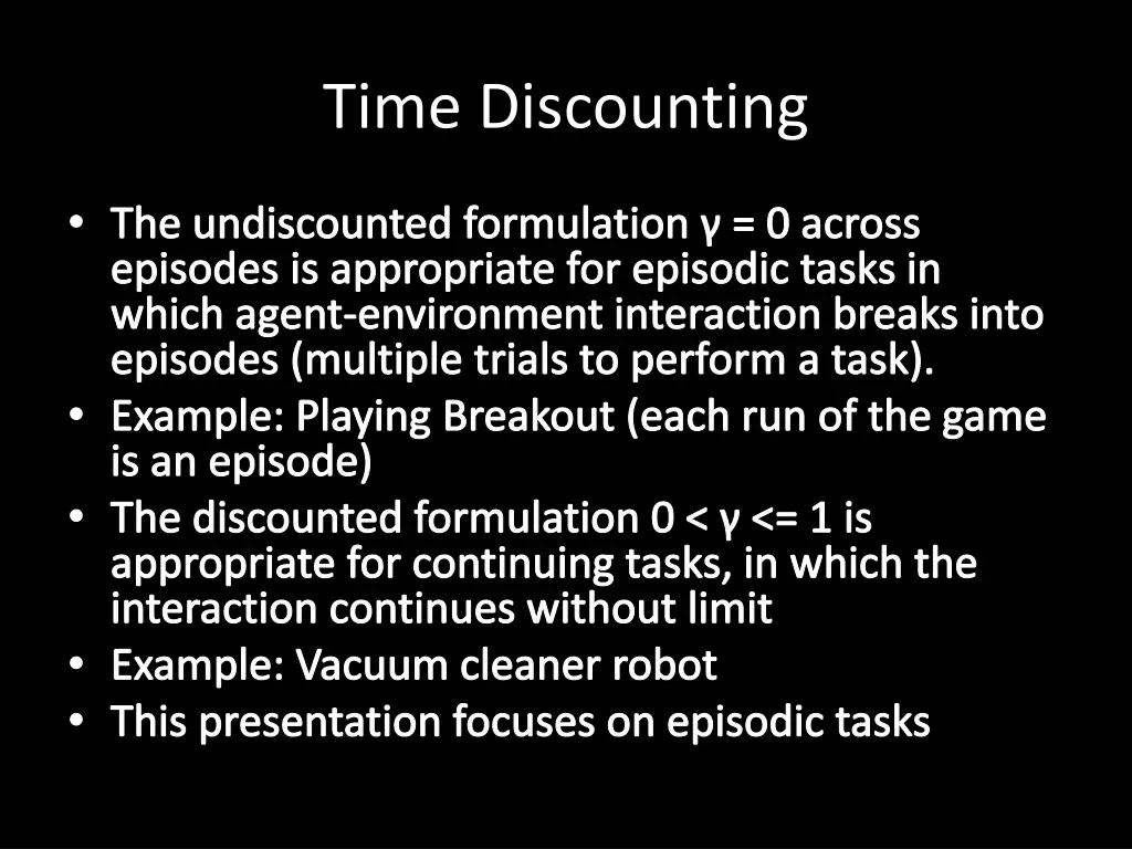 time discounting