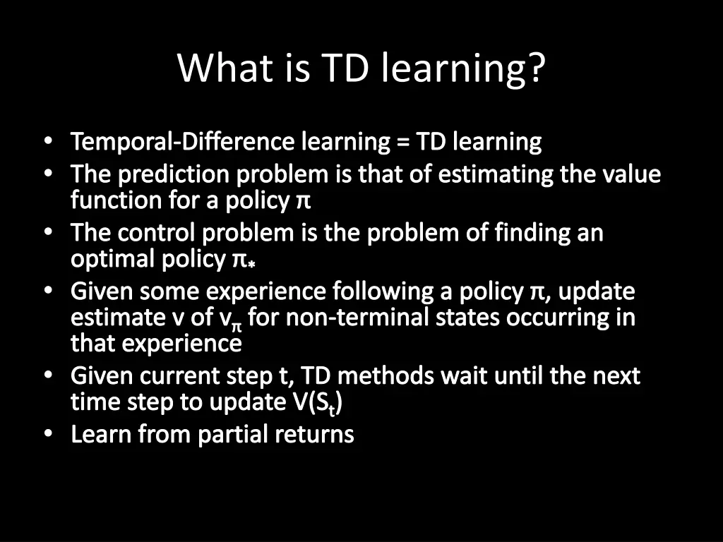 what is td learning