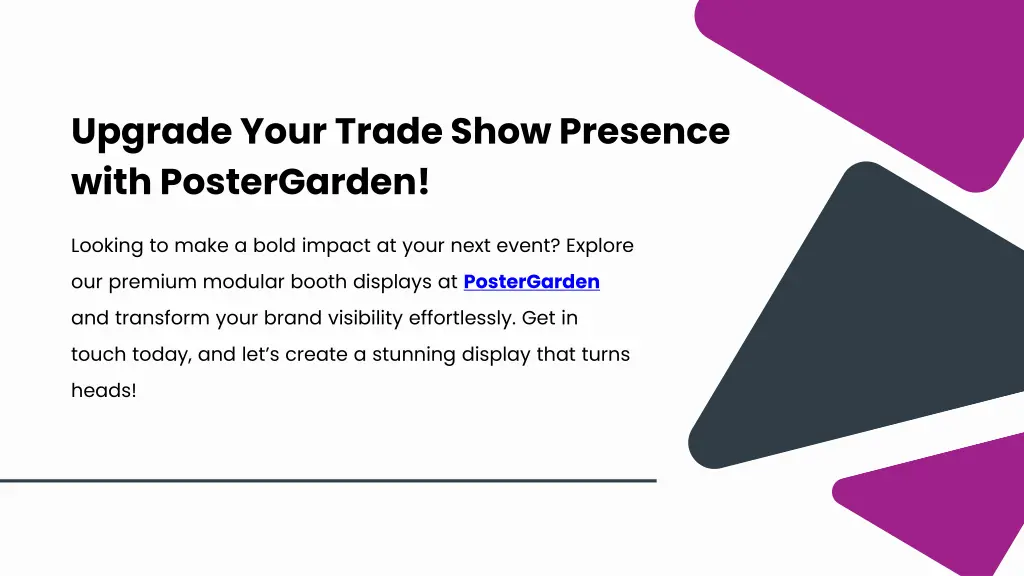 upgrade your trade show presence with postergarden