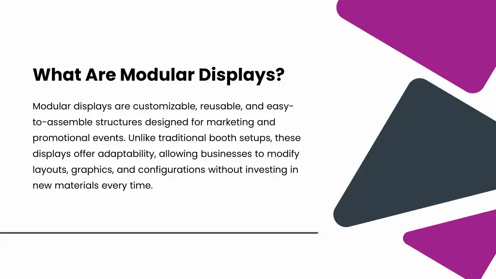 what are modular displays