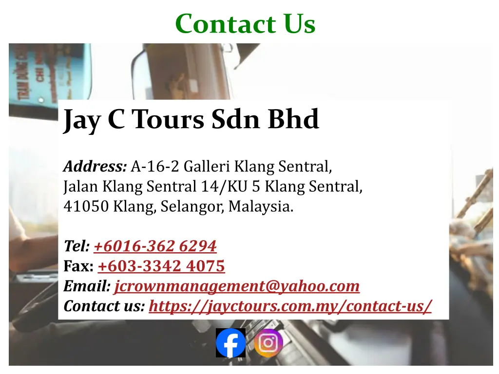 contact us