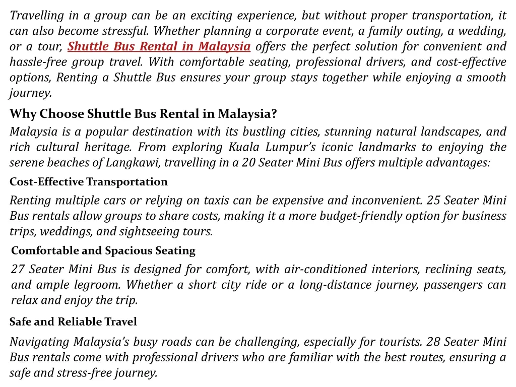travelling in a group can be an exciting