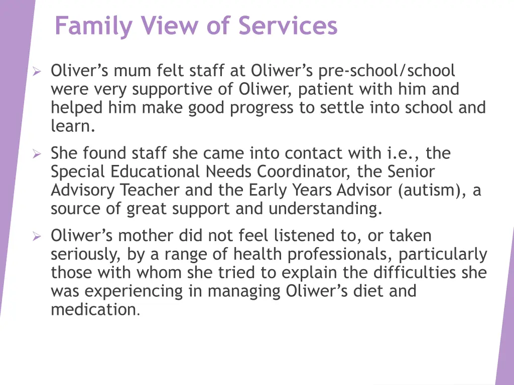 family view of services