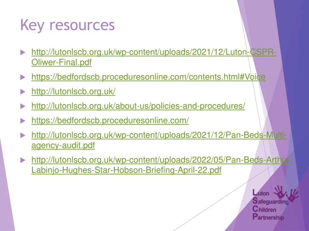 key resources