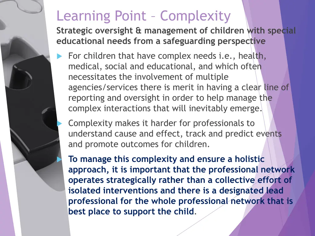 learning point complexity strategic oversight