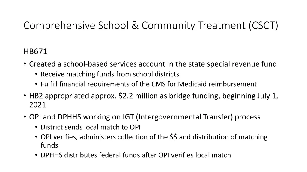 comprehensive school community treatment csct 5