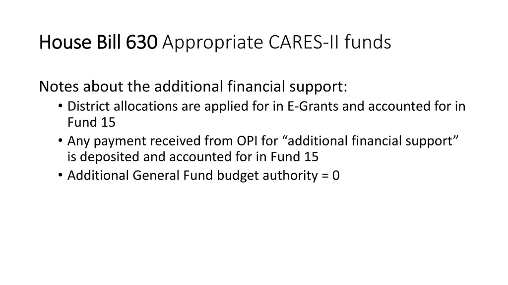 house bill 630 house bill 630 appropriate cares 9