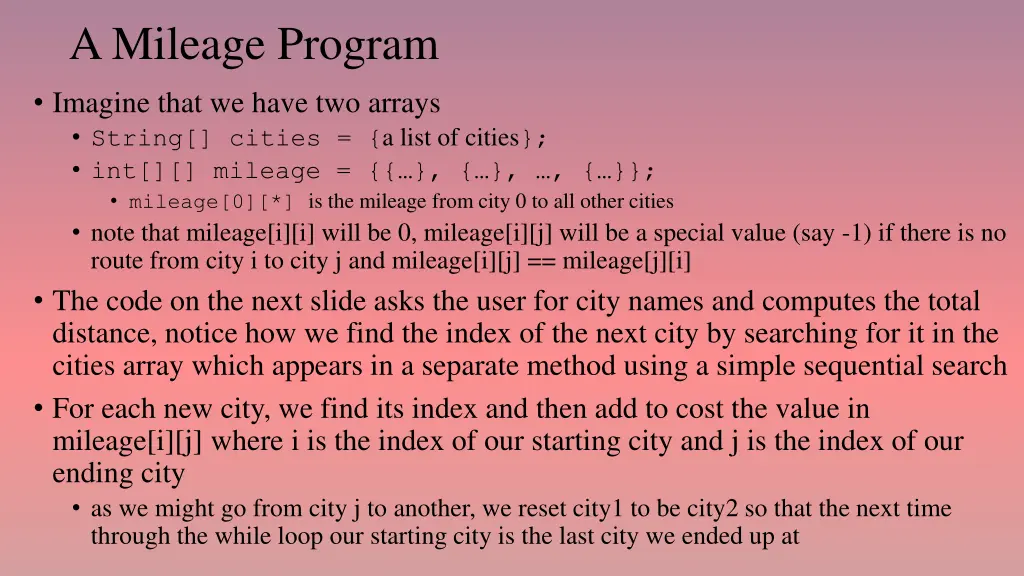 a mileage program