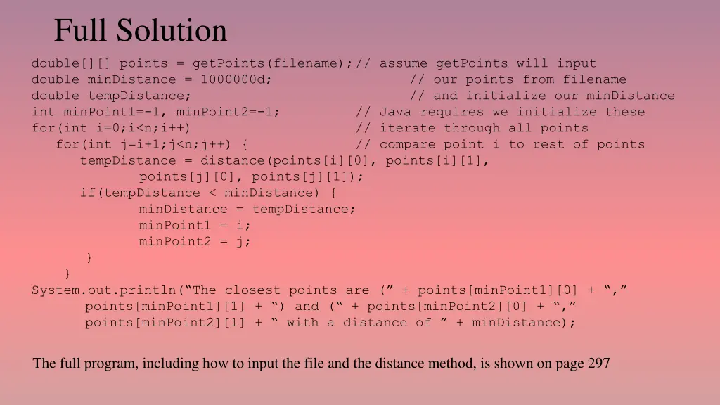 full solution