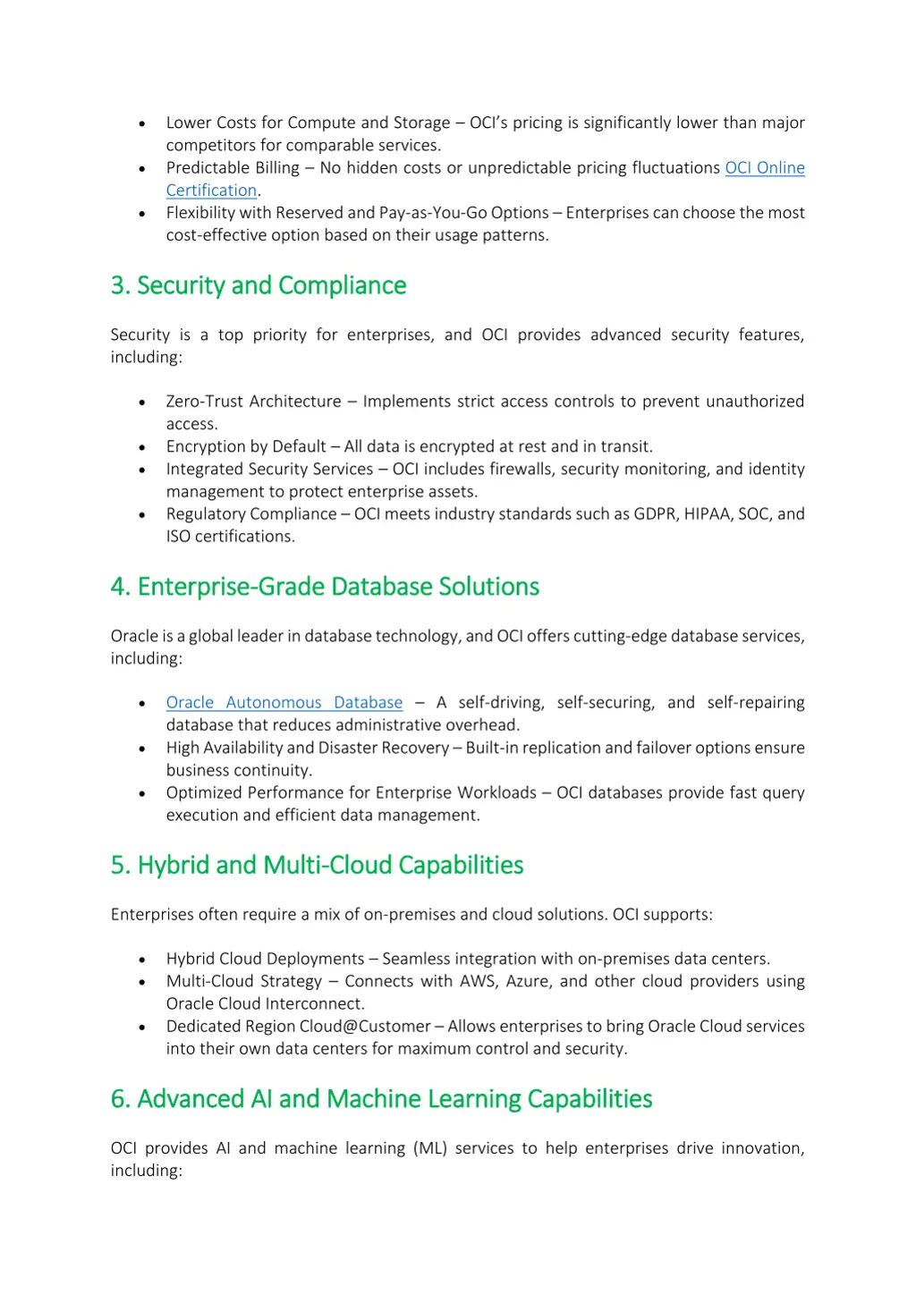 lower costs for compute and storage oci s pricing