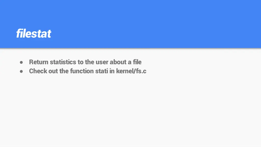 filestat