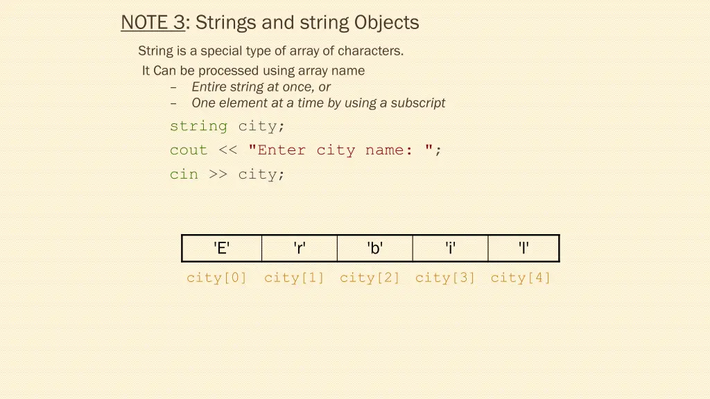note 3 strings and string objects