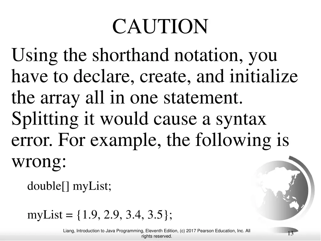 caution