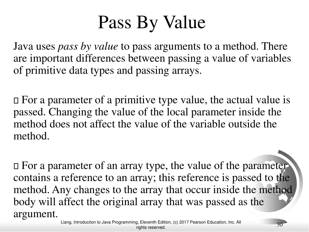 pass by value