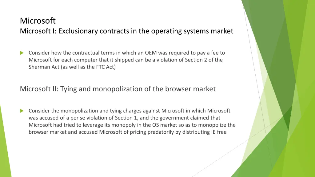 microsoft microsoft i exclusionary contracts