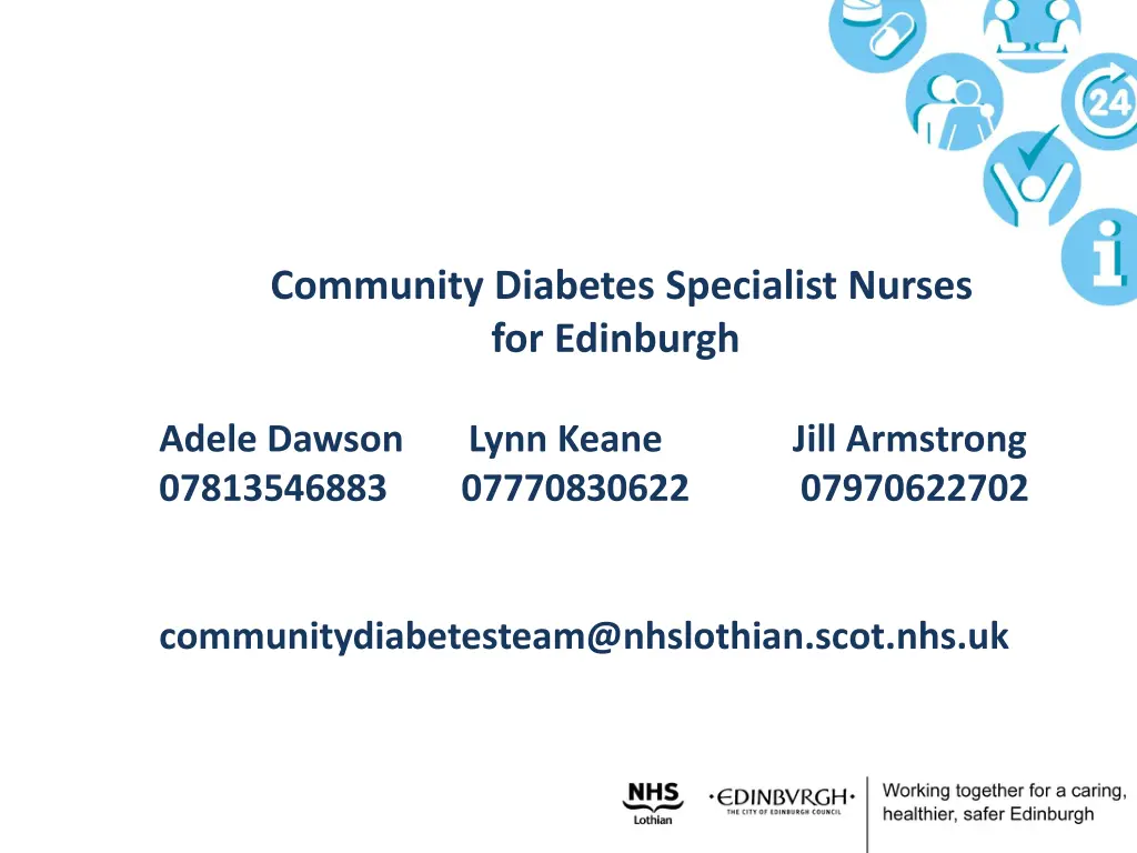 community diabetes specialist nurses for edinburgh