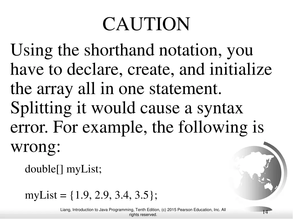 caution