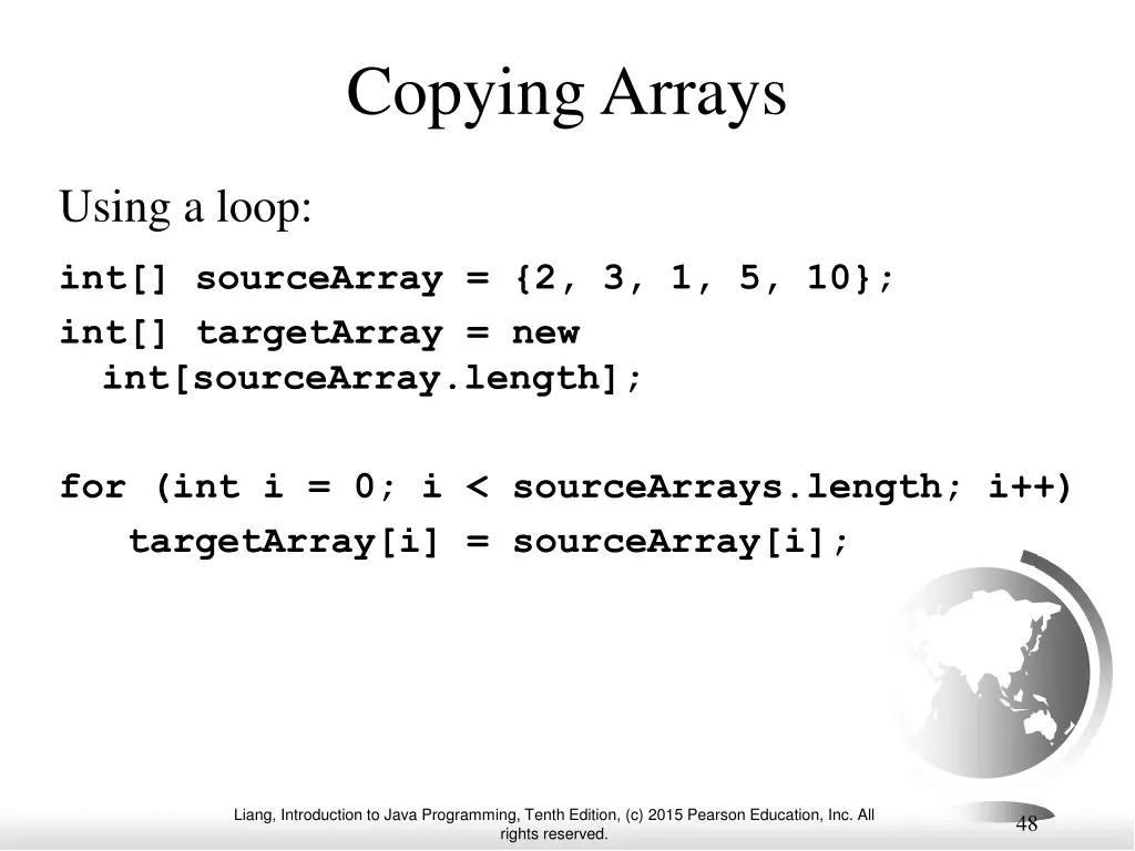 copying arrays 1