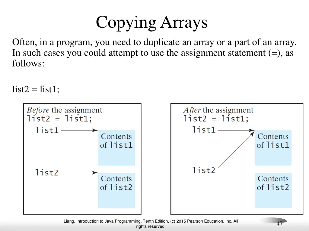 copying arrays