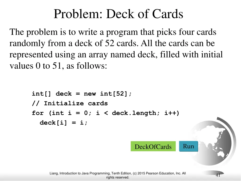 problem deck of cards