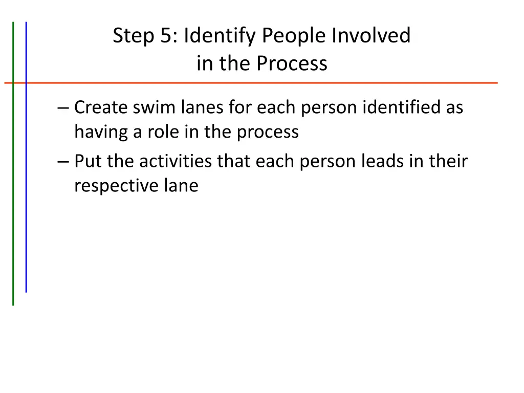 step 5 identify people involved in the process