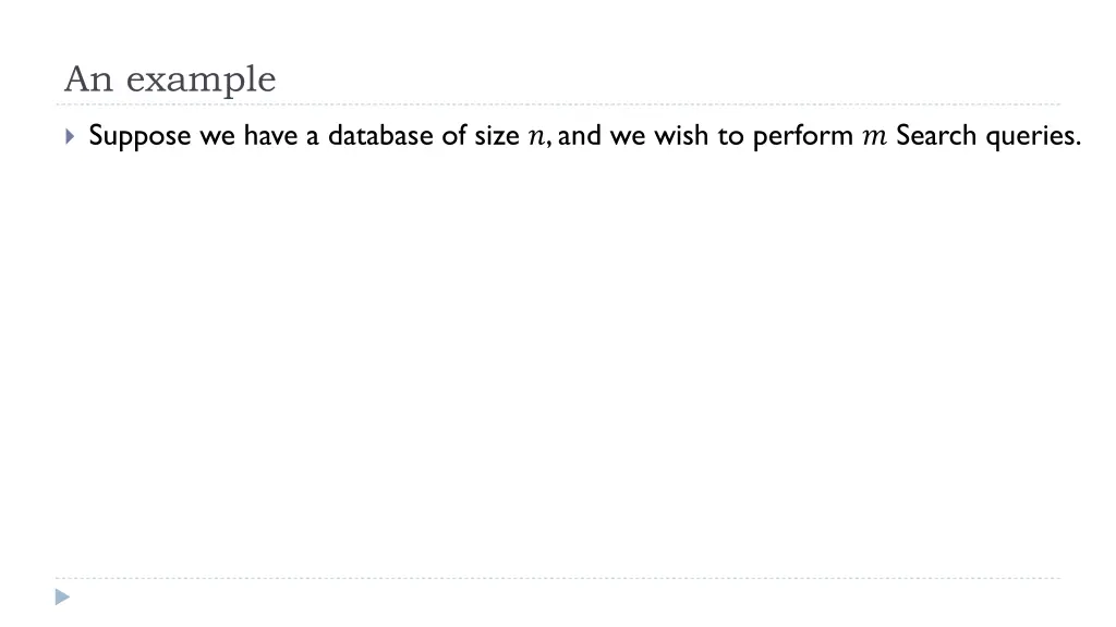 an example