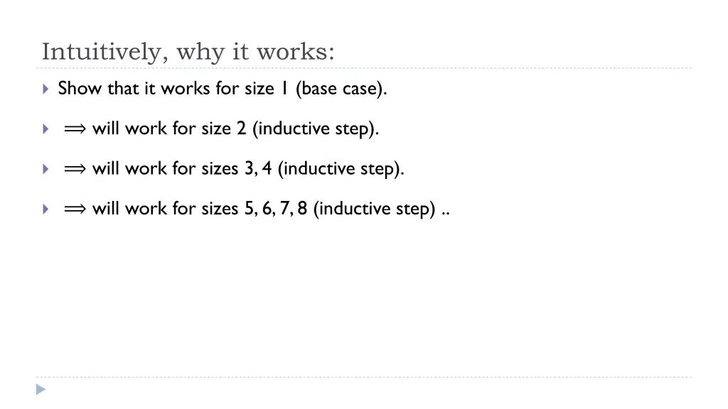 intuitively why it works