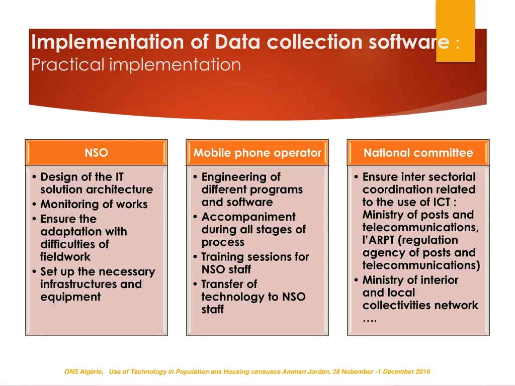 implementation of data collection software 6