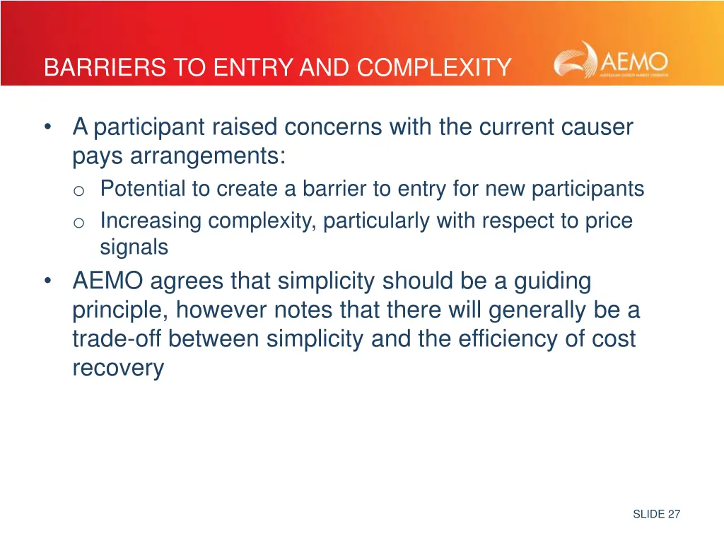 barriers to entry and complexity