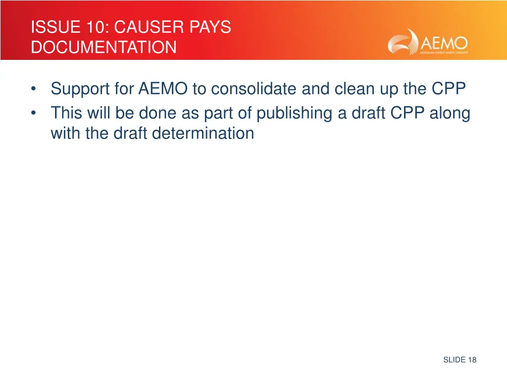 issue 10 causer pays documentation