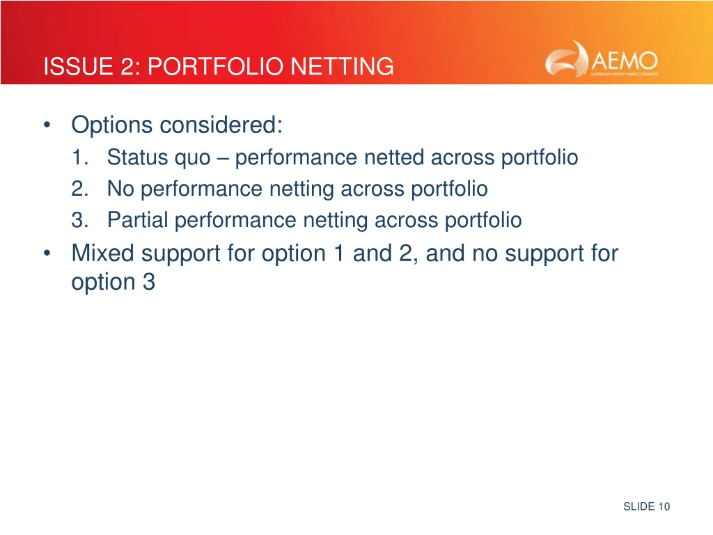 issue 2 portfolio netting