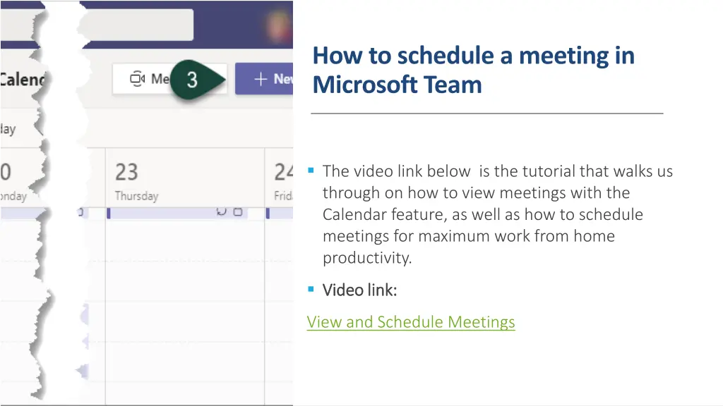 how to schedule a meeting in microsoft team