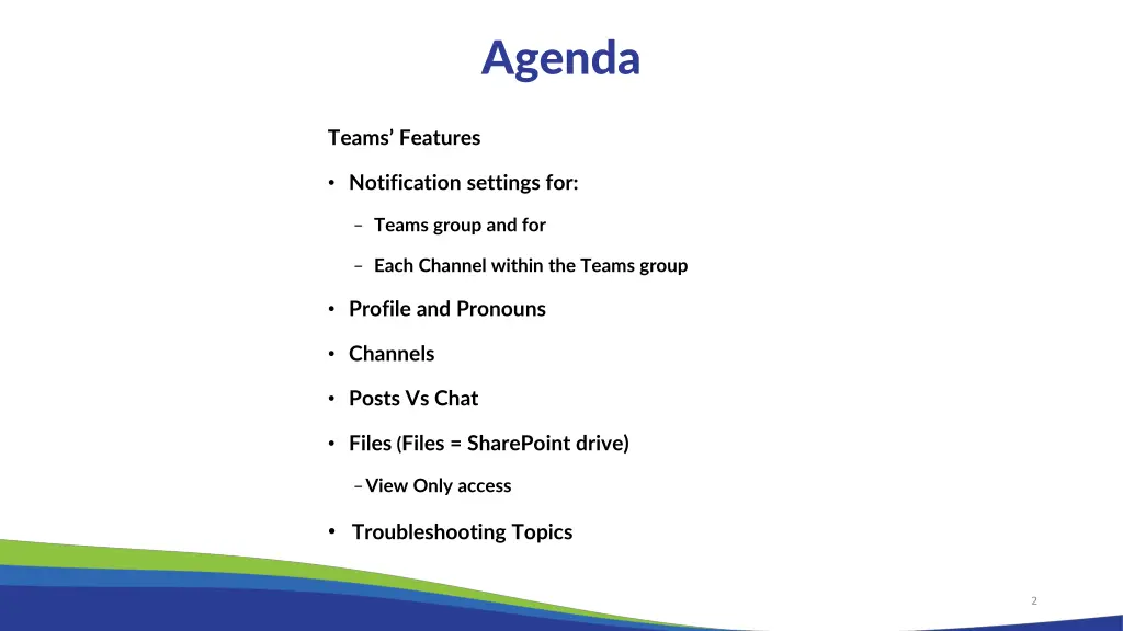 agenda