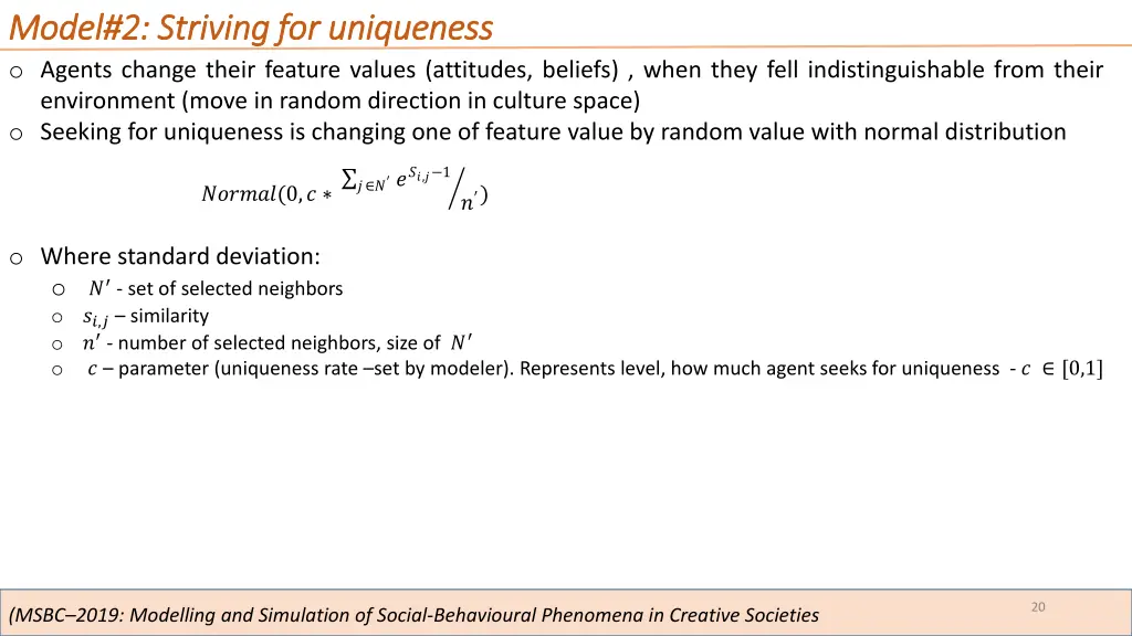 model model 2 striving 2 striving for uniqueness