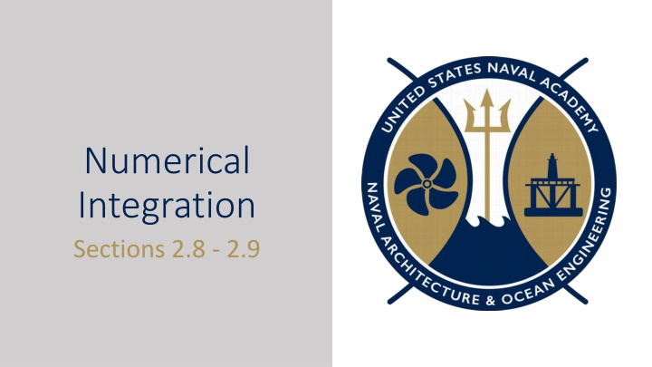 numerical integration sections 2 8 2 9