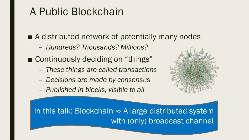 a public blockchain