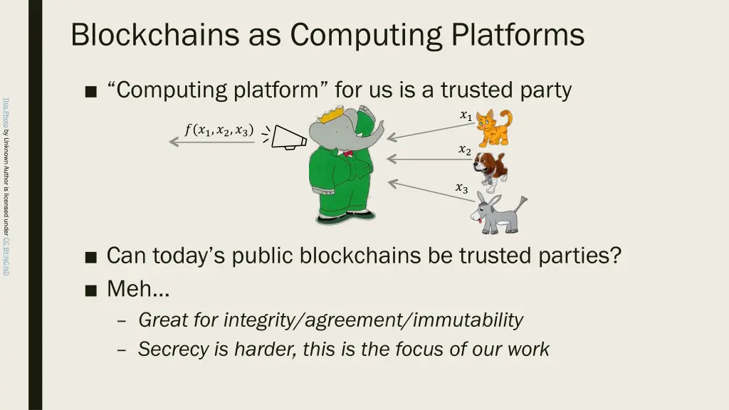 blockchains as computing platforms