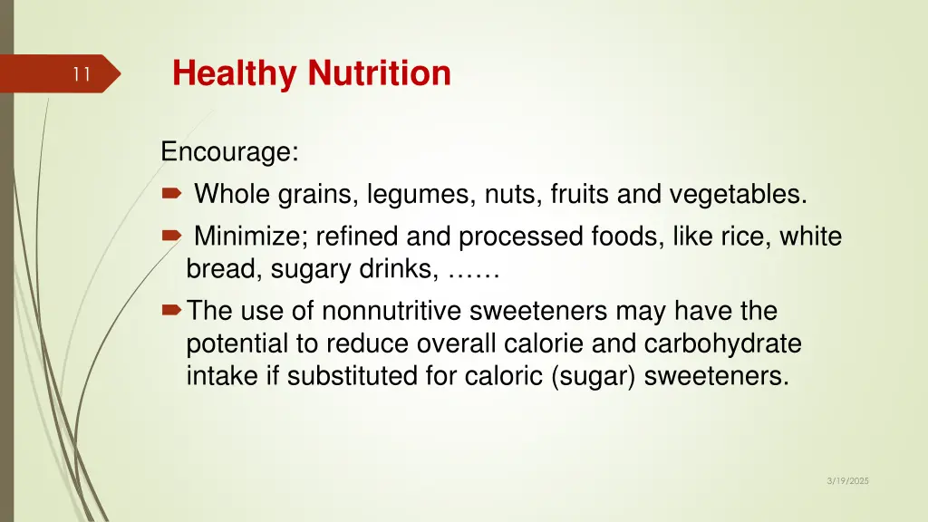 healthy nutrition
