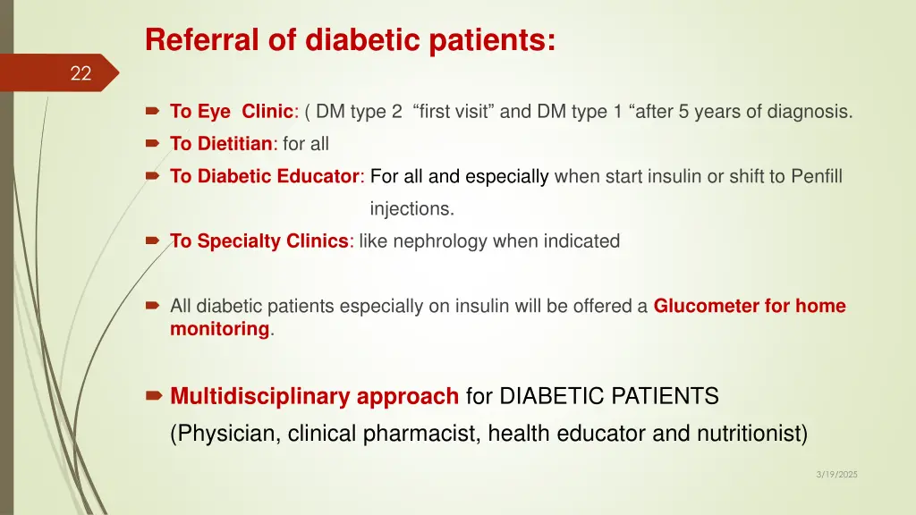 referral of diabetic patients