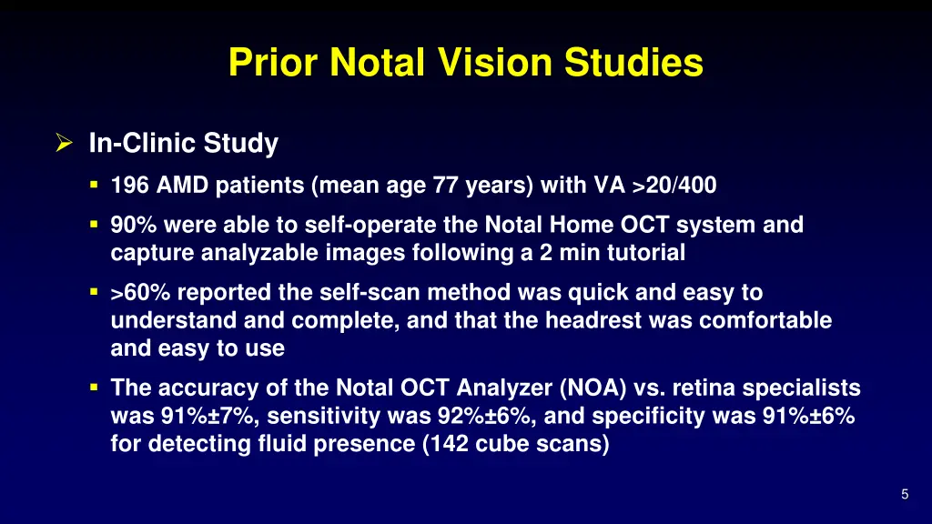 prior notal vision studies