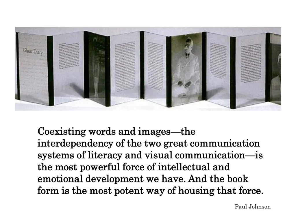 coexisting words and images coexisting words