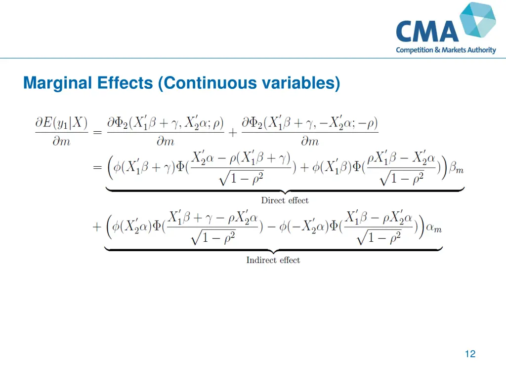 marginal effects continuous variables