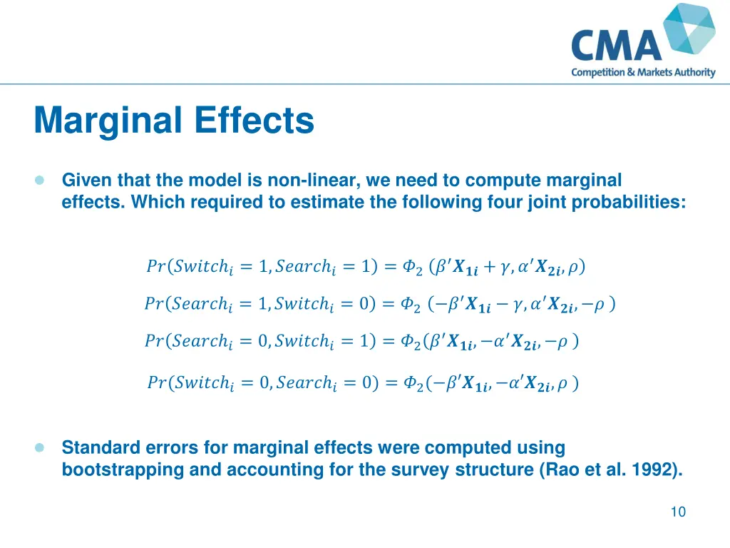 marginal effects