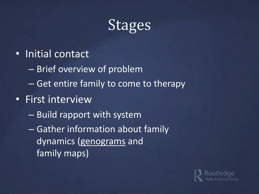 initial contact brief overview of problem